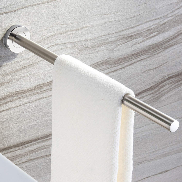 304 Stainless Steel With Grooved Bathroom Pendant Bathroom Shelf,Style: Vertical Single Rod