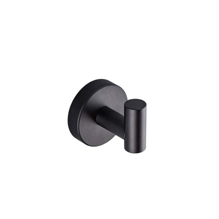 304 Stainless Steel With Grooved Bathroom Pendant Bathroom Shelf,Style:  Black Cloth Hook