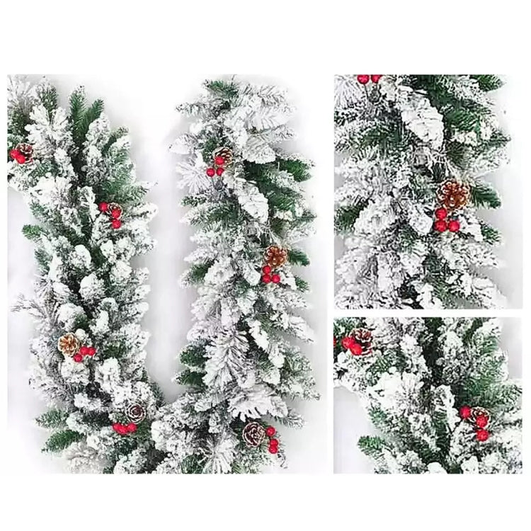 Christmas Decoration Door Hanging Long Flocking Rattan, Specification: 2.7 Meters