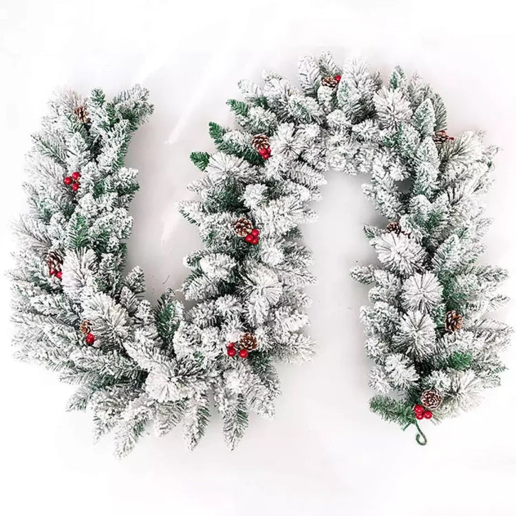 Christmas Decoration Door Hanging Long Flocking Rattan, Specification: 5 Meters