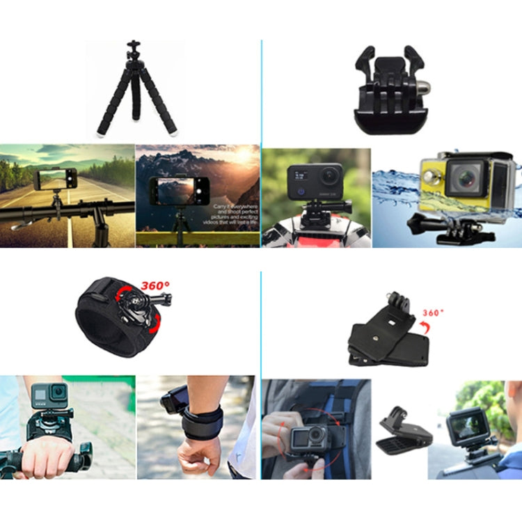23 in 1 Starter Accessories Combo Kits for GoPro Hero11 Black / HERO10 Black / GoPro HERO9 Black / HERO8 Black / HERO7 /6 /5 /5 Session /4 Session /4 /3+ /3 /2 /1, DJI Osmo Action and Other Action Cameras(Black)