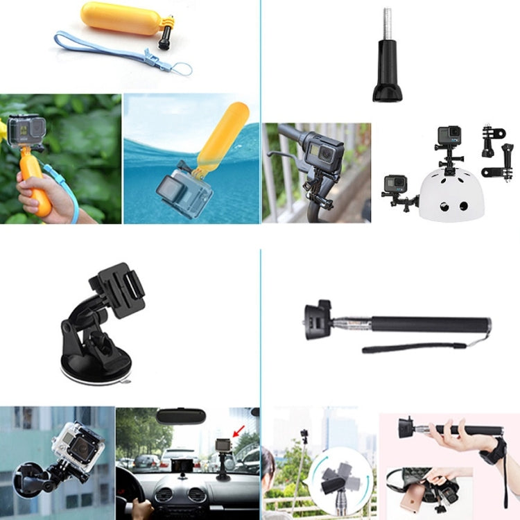 23 in 1 Starter Accessories Combo Kits for GoPro Hero11 Black / HERO10 Black / GoPro HERO9 Black / HERO8 Black / HERO7 /6 /5 /5 Session /4 Session /4 /3+ /3 /2 /1, DJI Osmo Action and Other Action Cameras(Black)