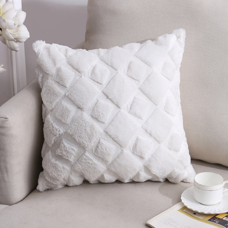 Double-Sided Plush Pillow Home Sofa Cushion Pillowcase, Size: 45x45cm Without Core
