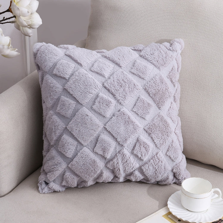 Double-Sided Plush Pillow Home Sofa Cushion Pillowcase, Size: 45x45cm Without Core