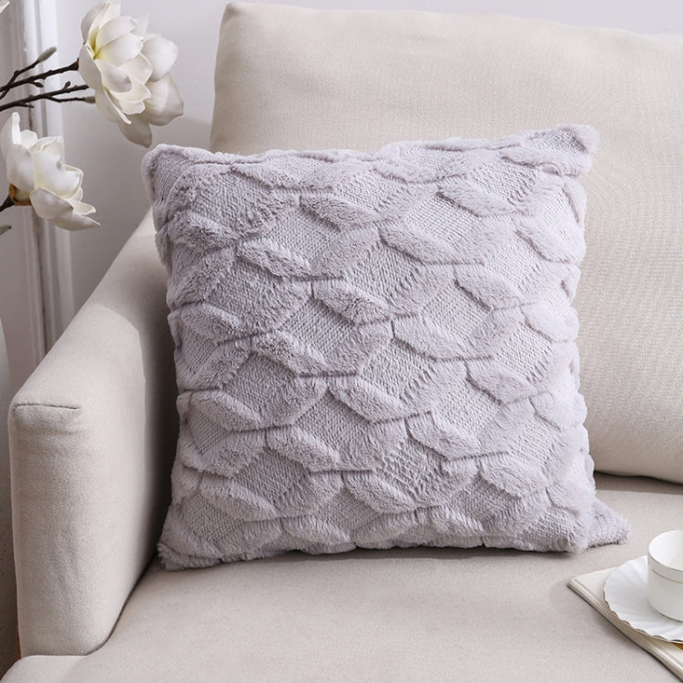 Double-Sided Plush Pillow Home Sofa Cushion Pillowcase, Size: 45x45cm Without Core