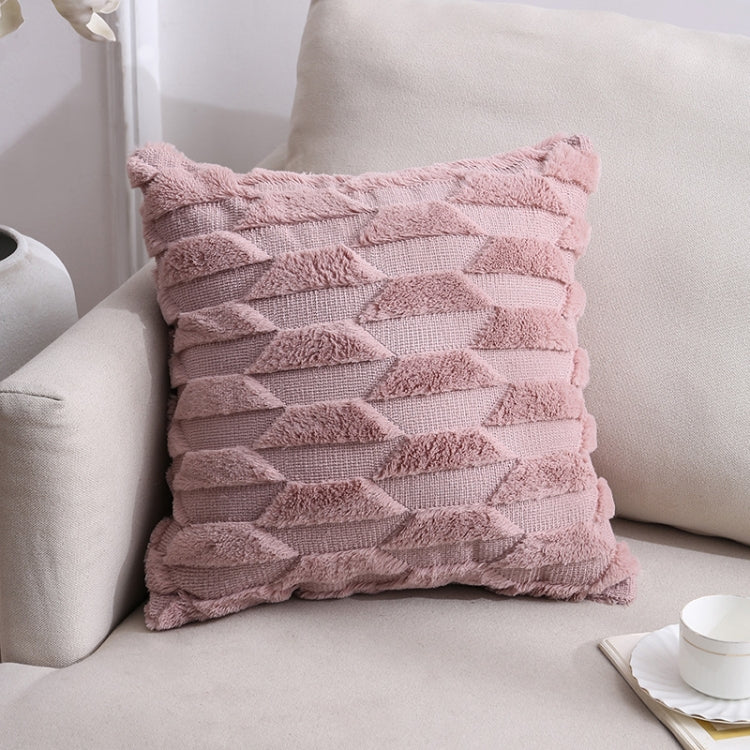 Double-Sided Plush Pillow Home Sofa Cushion Pillowcase, Size: 45x45cm Without Core