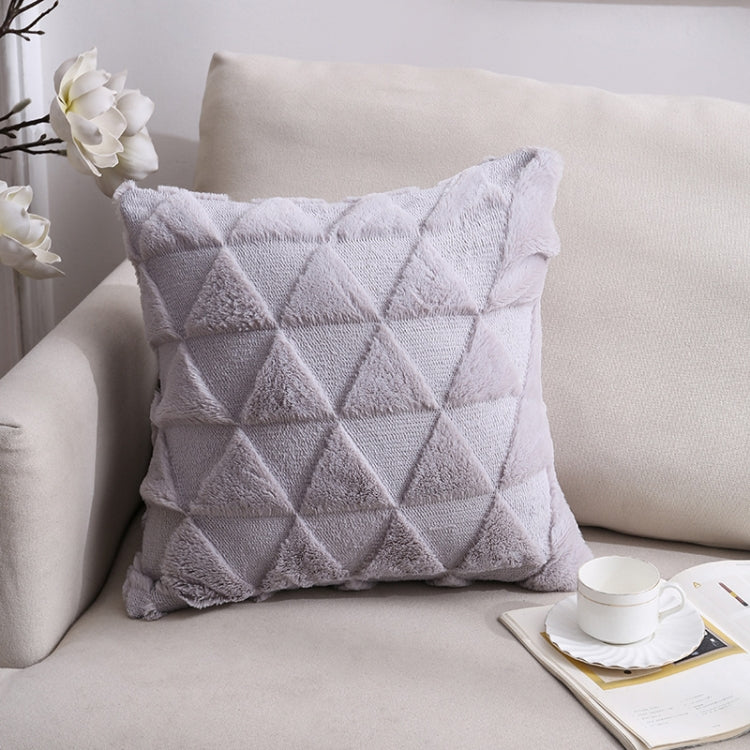 Double-Sided Plush Pillow Home Sofa Cushion Pillowcase, Size: 45x45cm Without Core