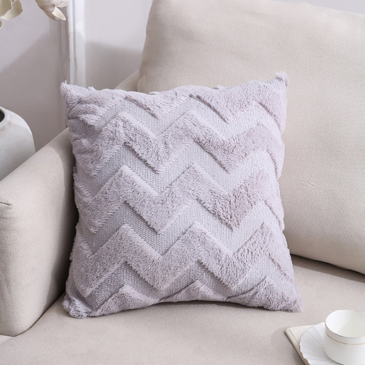 Double-Sided Plush Pillow Home Sofa Cushion Pillowcase, Size: 45x45cm Pillowcase + Core