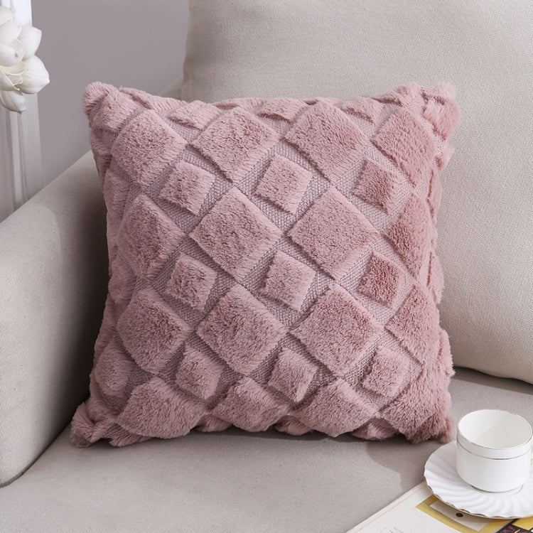Double-Sided Plush Pillow Home Sofa Cushion Pillowcase, Size: 45x45cm Pillowcase + Core