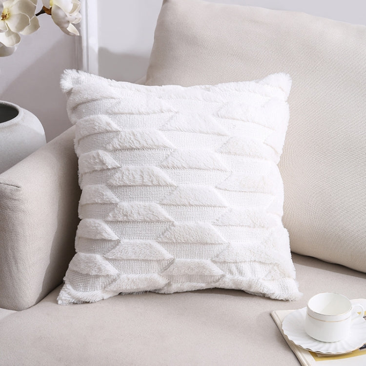 Double-Sided Plush Pillow Home Sofa Cushion Pillowcase, Size: 45x45cm Pillowcase + Core
