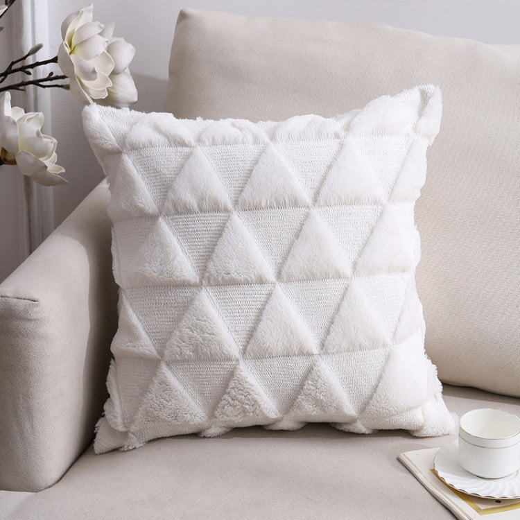 Double-Sided Plush Pillow Home Sofa Cushion Pillowcase, Size: 45x45cm Pillowcase + Core