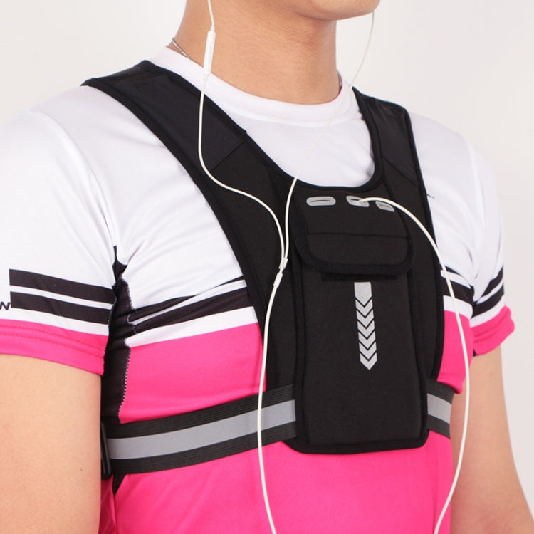 Running Reflective Vest Bag Outdoor Sports Mobile Phone Chest Bag