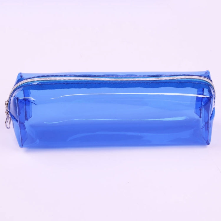 Candy-colored Small Transparent Pencil Bag Student Simple Large-capacity Plastic Stationery Bag