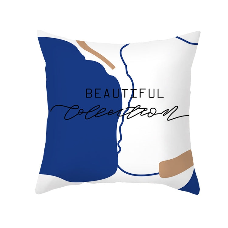 3 PCS Abstract Printed Pattern Pillowcase Retro Art Sofa Cushion Without Pillow Core, Size: 45x45cm