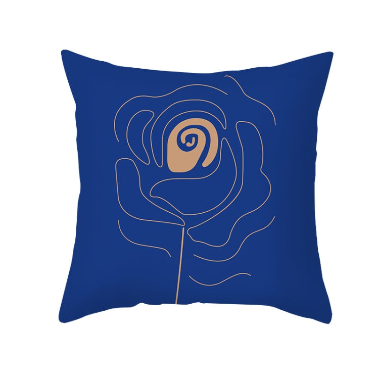 3 PCS Abstract Printed Pattern Pillowcase Retro Art Sofa Cushion Without Pillow Core, Size: 45x45cm