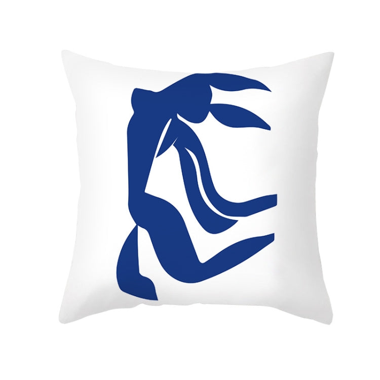 3 PCS Abstract Printed Pattern Pillowcase Retro Art Sofa Cushion Without Pillow Core, Size: 45x45cm