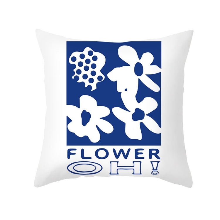 3 PCS Abstract Printed Pattern Pillowcase Retro Art Sofa Cushion Without Pillow Core, Size: 45x45cm