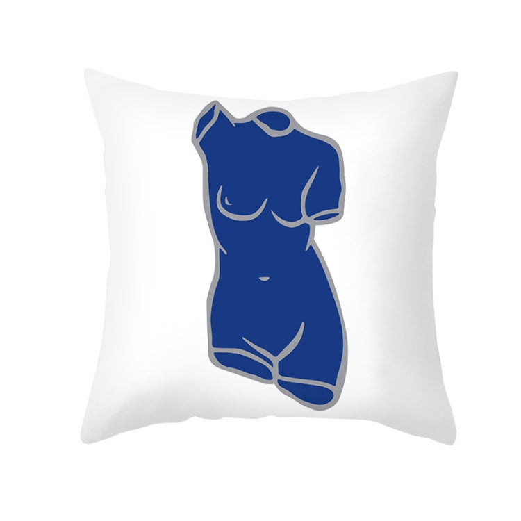 3 PCS Abstract Printed Pattern Pillowcase Retro Art Sofa Cushion Without Pillow Core, Size: 45x45cm
