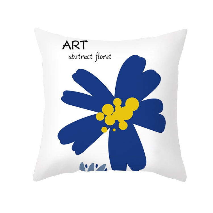 3 PCS Abstract Printed Pattern Pillowcase Retro Art Sofa Cushion Without Pillow Core, Size: 45x45cm