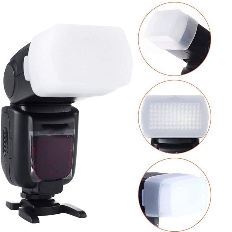 2 PCS Flash Diffuser Soft Box Case for Canon 580EX / 580EX II, YONGNUO 560IV / 568, GODOX V850 / 860 / 860I
