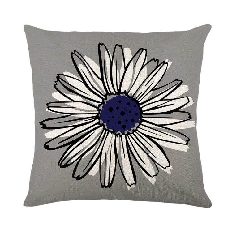 2 PCS Waterproof Antifouling & Oil Proof Pillowcase Living Room Home Printing Polyester Linen Sofa Cushion Without Pillow Core, Size: 45x45cm