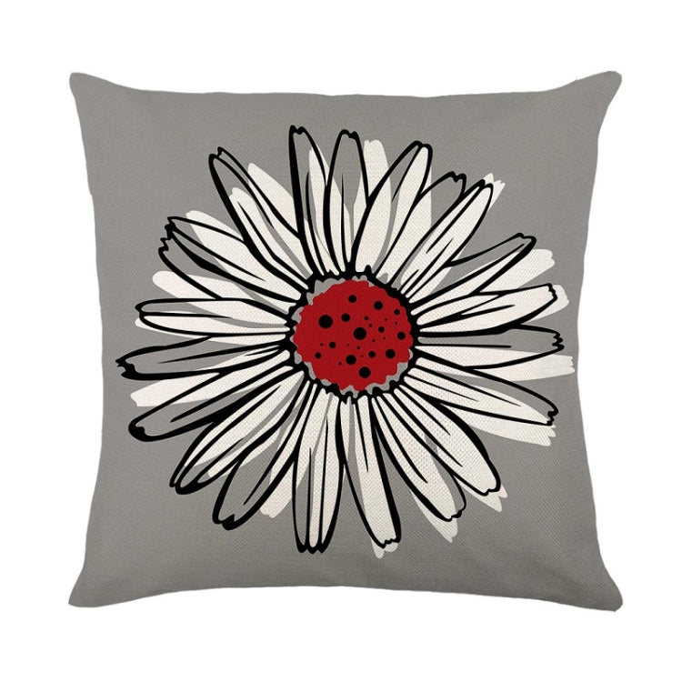 2 PCS Waterproof Antifouling & Oil Proof Pillowcase Living Room Home Printing Polyester Linen Sofa Cushion Without Pillow Core, Size: 45x45cm