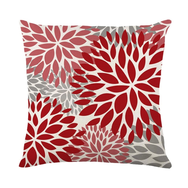 2 PCS Waterproof Antifouling & Oil Proof Pillowcase Living Room Home Printing Polyester Linen Sofa Cushion Without Pillow Core, Size: 45x45cm