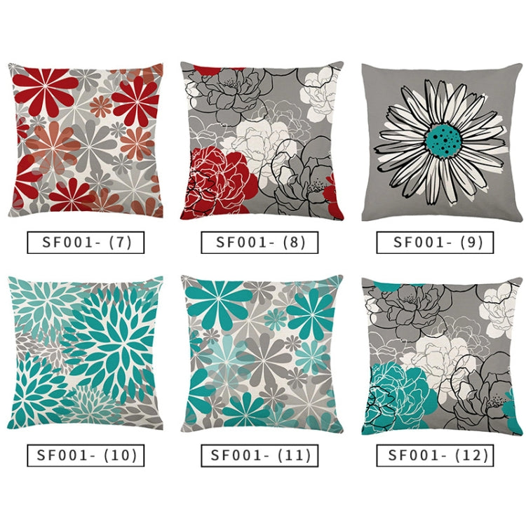 2 PCS Waterproof Antifouling & Oil Proof Pillowcase Living Room Home Printing Polyester Linen Sofa Cushion Without Pillow Core, Size: 45x45cm