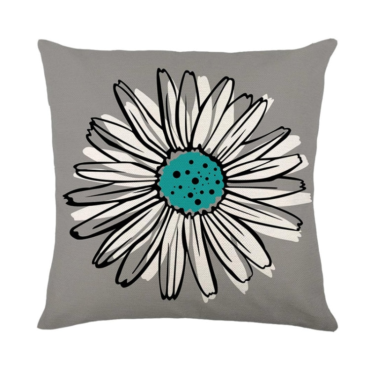 2 PCS Waterproof Antifouling & Oil Proof Pillowcase Living Room Home Printing Polyester Linen Sofa Cushion Without Pillow Core, Size: 45x45cm