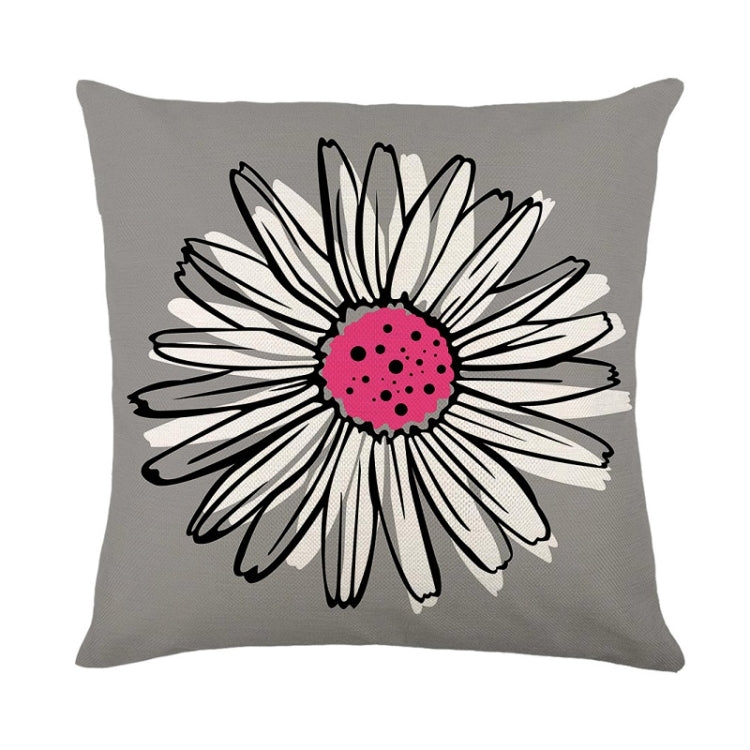 2 PCS Waterproof Antifouling & Oil Proof Pillowcase Living Room Home Printing Polyester Linen Sofa Cushion Without Pillow Core, Size: 45x45cm