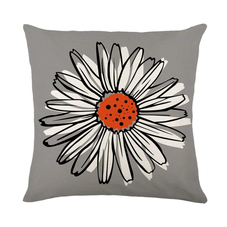 2 PCS Waterproof Antifouling & Oil Proof Pillowcase Living Room Home Printing Polyester Linen Sofa Cushion Without Pillow Core, Size: 45x45cm