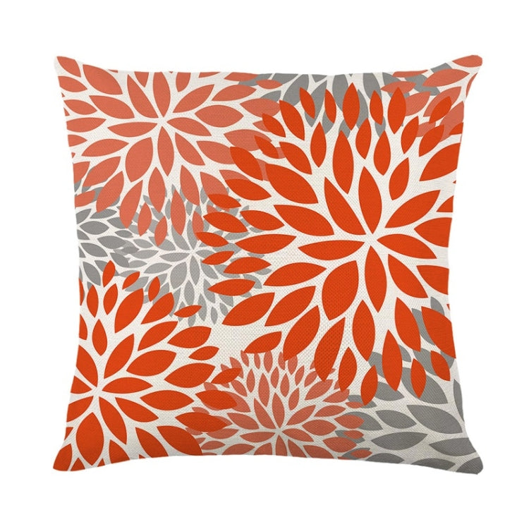 2 PCS Waterproof Antifouling & Oil Proof Pillowcase Living Room Home Printing Polyester Linen Sofa Cushion Without Pillow Core, Size: 45x45cm
