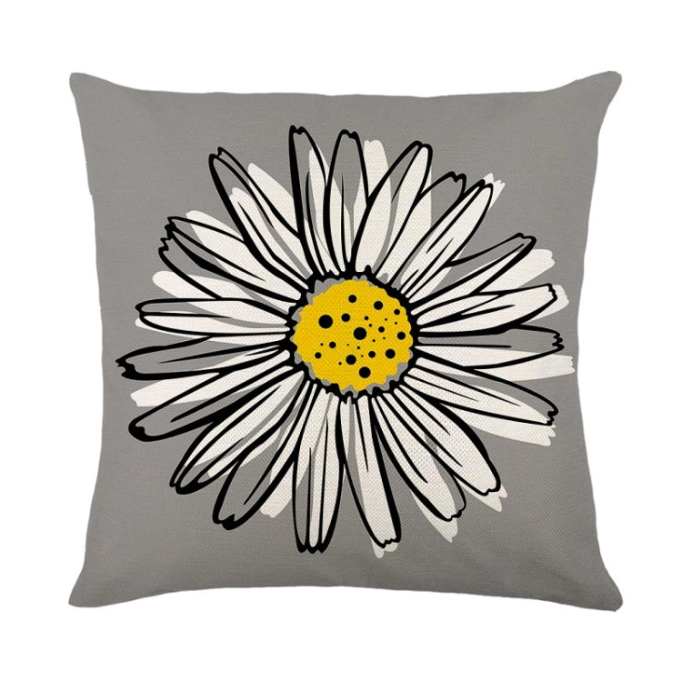 2 PCS Waterproof Antifouling & Oil Proof Pillowcase Living Room Home Printing Polyester Linen Sofa Cushion Without Pillow Core, Size: 45x45cm
