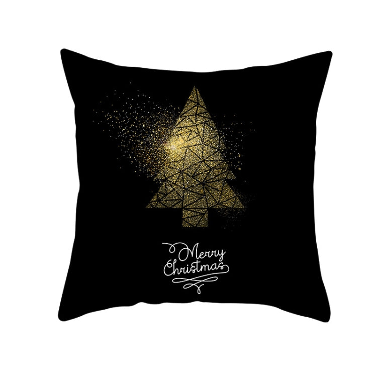 3 PCS Christmas Peach Skin Sofa Pillowcase Cushion Cover Without Pillow Core, Size: 45x45cm
