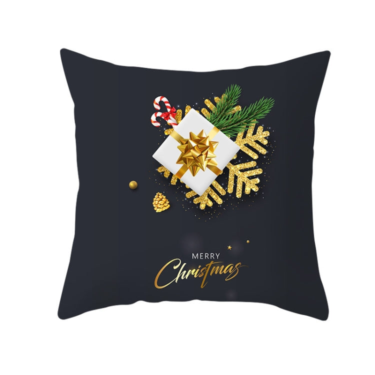 3 PCS Christmas Peach Skin Sofa Pillowcase Cushion Cover Without Pillow Core, Size: 45x45cm