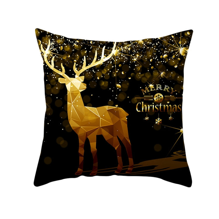 3 PCS Christmas Peach Skin Sofa Pillowcase Cushion Cover Without Pillow Core, Size: 45x45cm