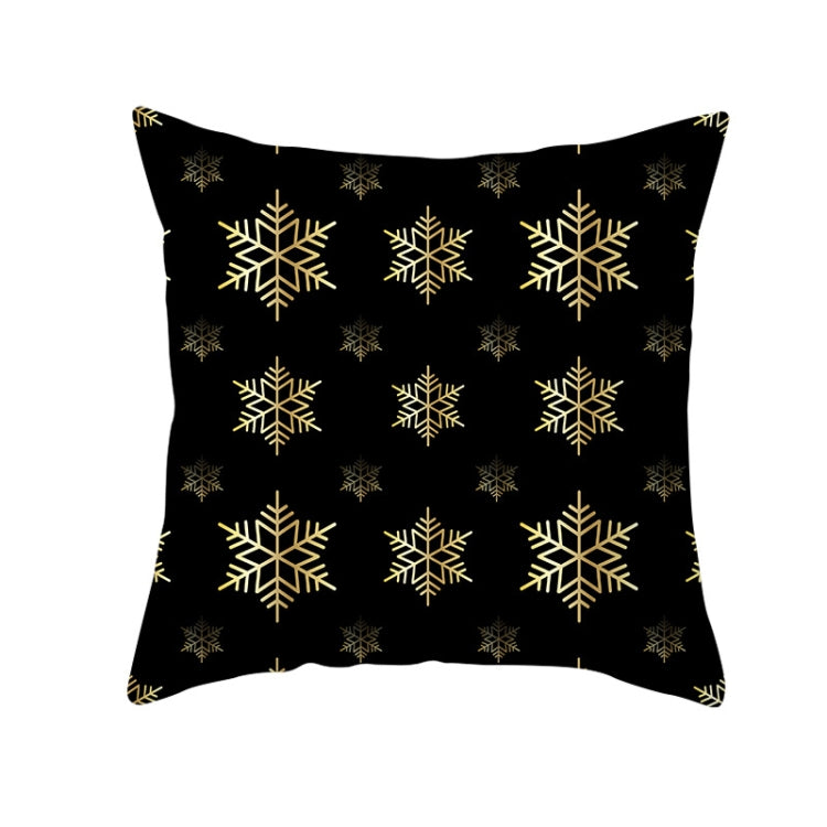 3 PCS Christmas Peach Skin Sofa Pillowcase Cushion Cover Without Pillow Core, Size: 45x45cm