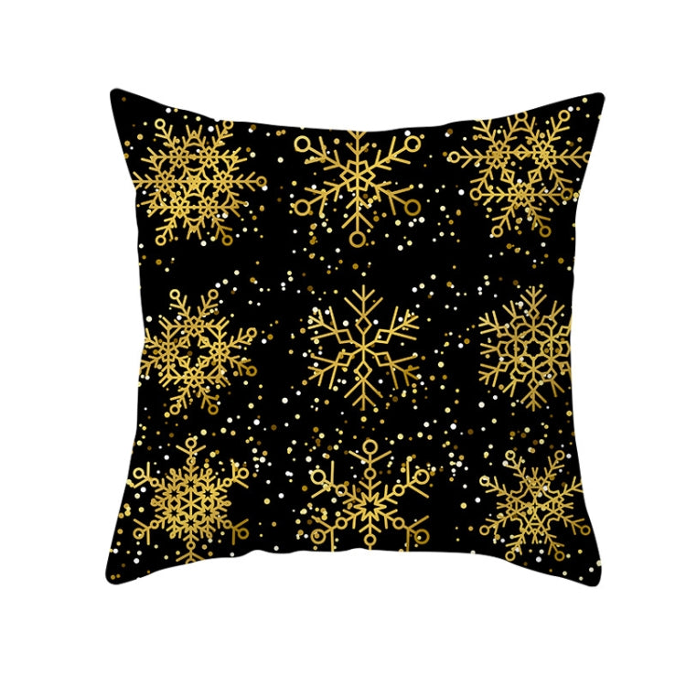 3 PCS Christmas Peach Skin Sofa Pillowcase Cushion Cover Without Pillow Core, Size: 45x45cm