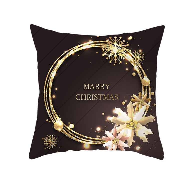 3 PCS Christmas Peach Skin Sofa Pillowcase Cushion Cover Without Pillow Core, Size: 45x45cm