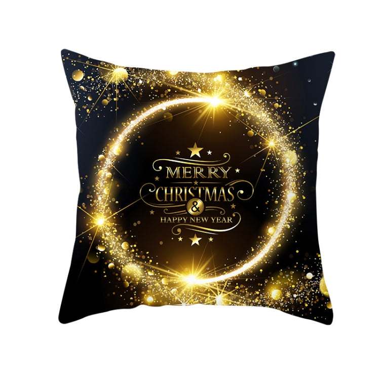 3 PCS Christmas Peach Skin Sofa Pillowcase Cushion Cover Without Pillow Core, Size: 45x45cm
