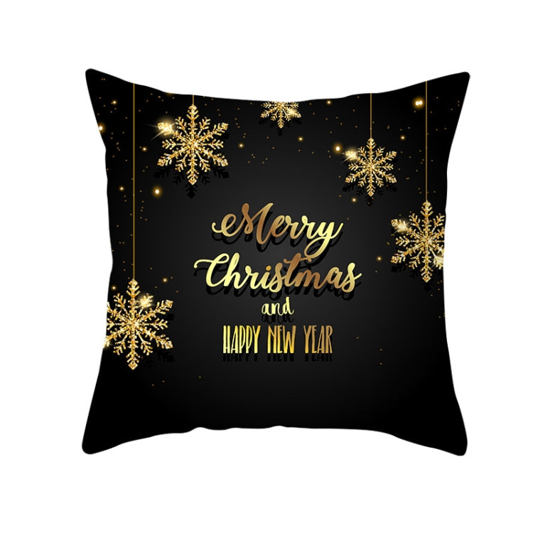 3 PCS Christmas Peach Skin Sofa Pillowcase Cushion Cover Without Pillow Core, Size: 45x45cm