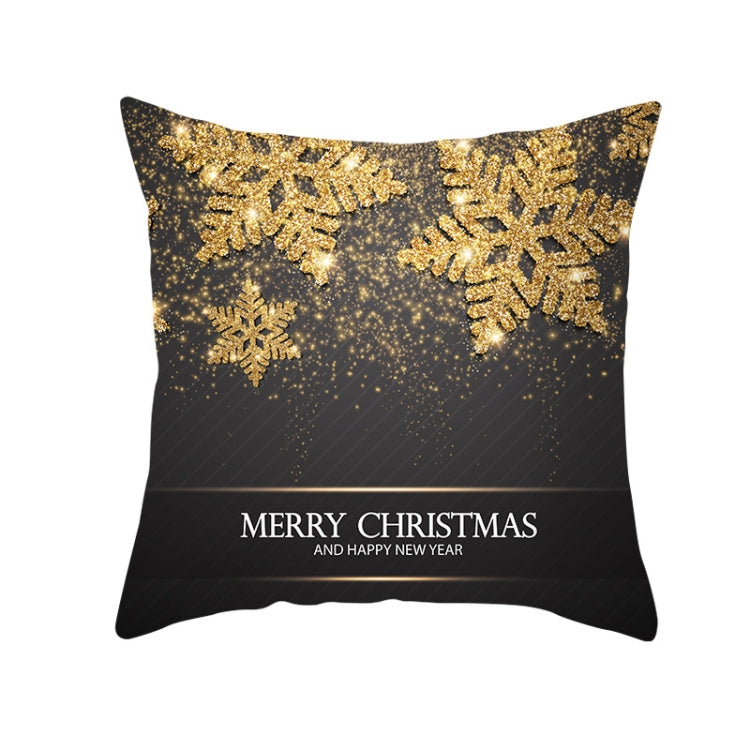 3 PCS Christmas Peach Skin Sofa Pillowcase Cushion Cover Without Pillow Core, Size: 45x45cm