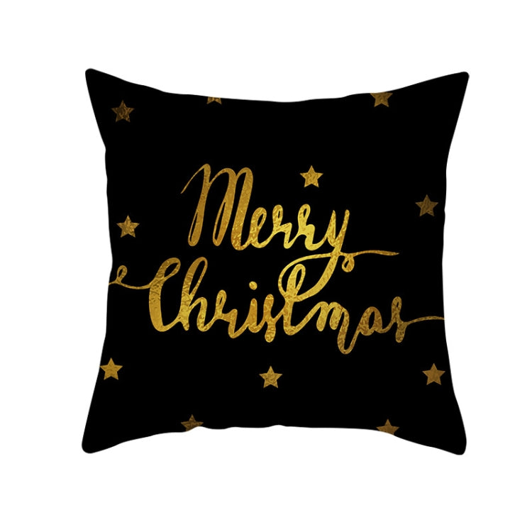 3 PCS Christmas Peach Skin Sofa Pillowcase Cushion Cover Without Pillow Core, Size: 45x45cm