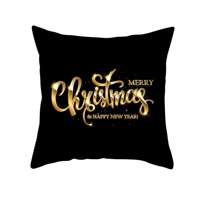 3 PCS Christmas Peach Skin Sofa Pillowcase Cushion Cover Without Pillow Core, Size: 45x45cm