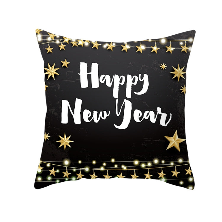 3 PCS Christmas Peach Skin Sofa Pillowcase Cushion Cover Without Pillow Core, Size: 45x45cm