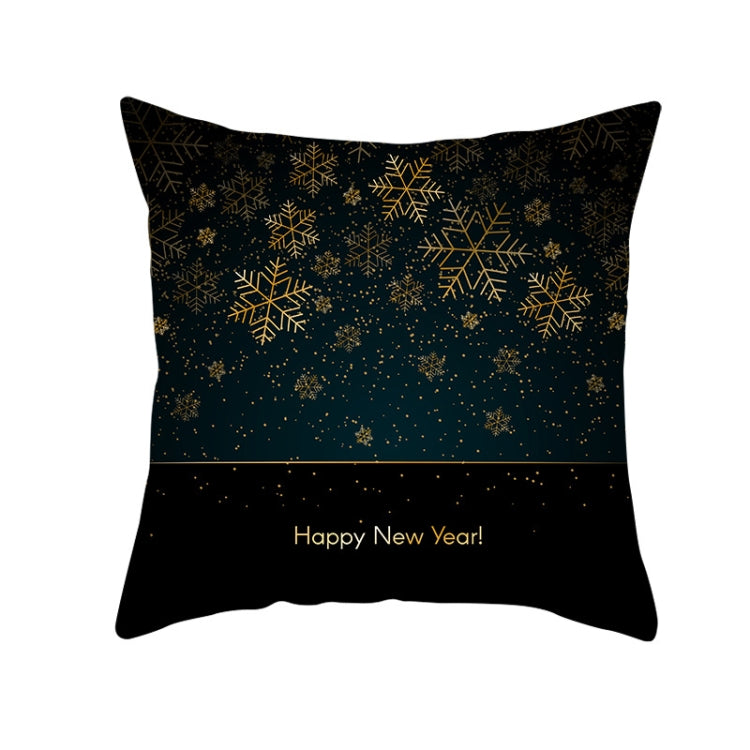 3 PCS Christmas Peach Skin Sofa Pillowcase Cushion Cover Without Pillow Core, Size: 45x45cm