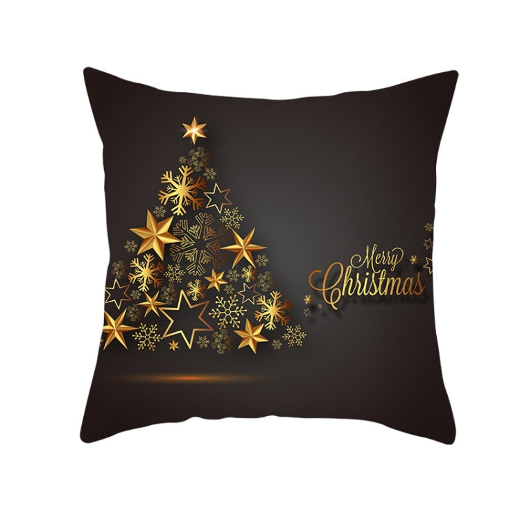 3 PCS Christmas Peach Skin Sofa Pillowcase Cushion Cover Without Pillow Core, Size: 45x45cm