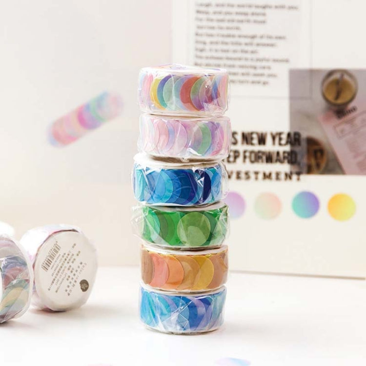 10 in 1 Washi Collage Tape Fresh Polka Dot Handbook Decoration Sticker