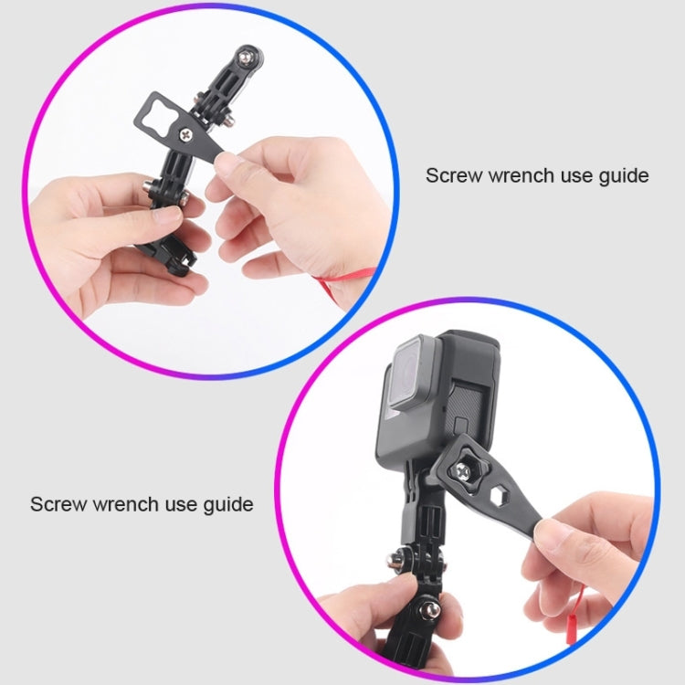 2 Set Cycling Helmet Adhesive Multi-Joint Arm Fixed Mount Set for GoPro Hero11 Black / HERO10 Black / GoPro HERO9 Black / HERO8 Black / HERO7 /6 /5 /5 Session /4 Session /4 /3+ /3 /2 /1, DJI Osmo Action and Other Action Cameras Top Combo Kit