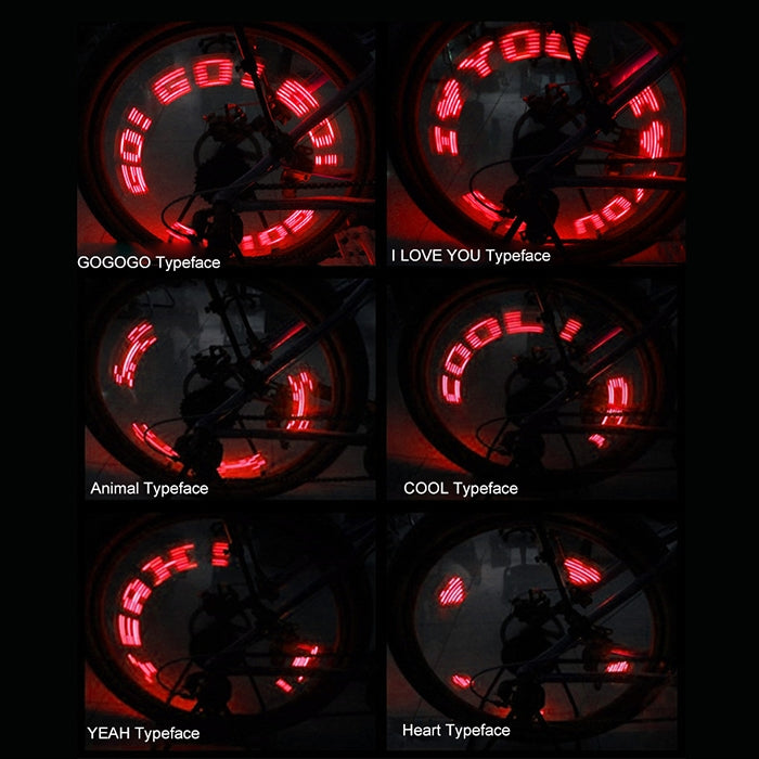 Double-side Bicycle Wheel Spoke LED Lights Lamps Cycle Tyre Tire Wheel Valve 7 LED Flash Light